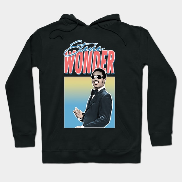 Stevie Wonder / Retro Aesthetic Fan Design Hoodie by DankFutura